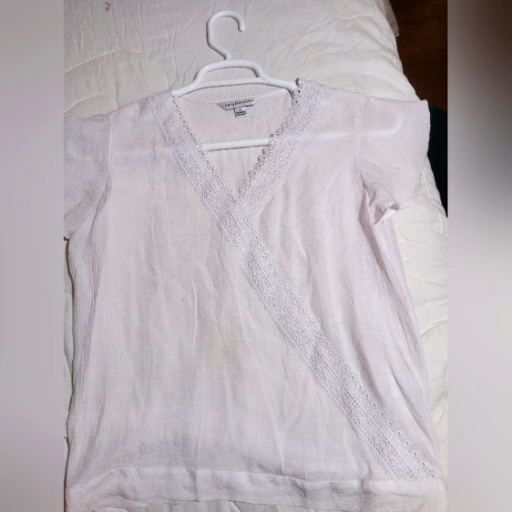 Counterparts criss criss white blouse